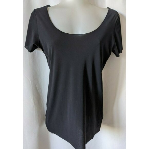 Uniqlo AIRism Women's Elastic Body Shaper T-shirt Black Nylon Spandex Size M - Picture 1 of 6
